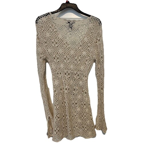 Great American Sweater Y2K Crochet Drawstring Waist Size Large - Picture 4 of 9